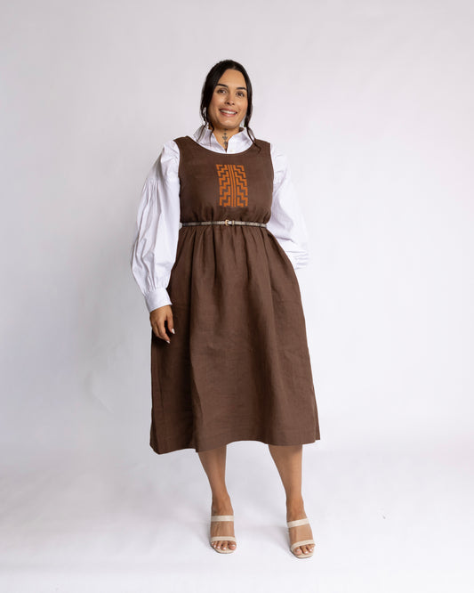 Koura Dress - Parauri Brown