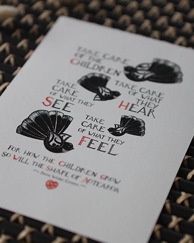 Take Care of the Children Print
