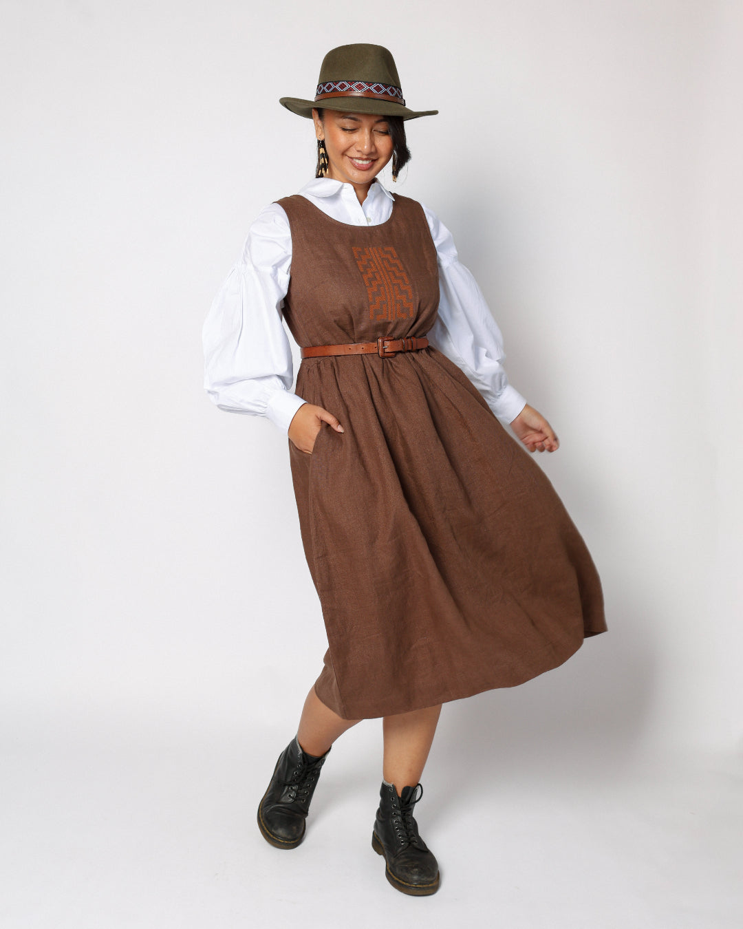 Koura Dress - Parauri Brown