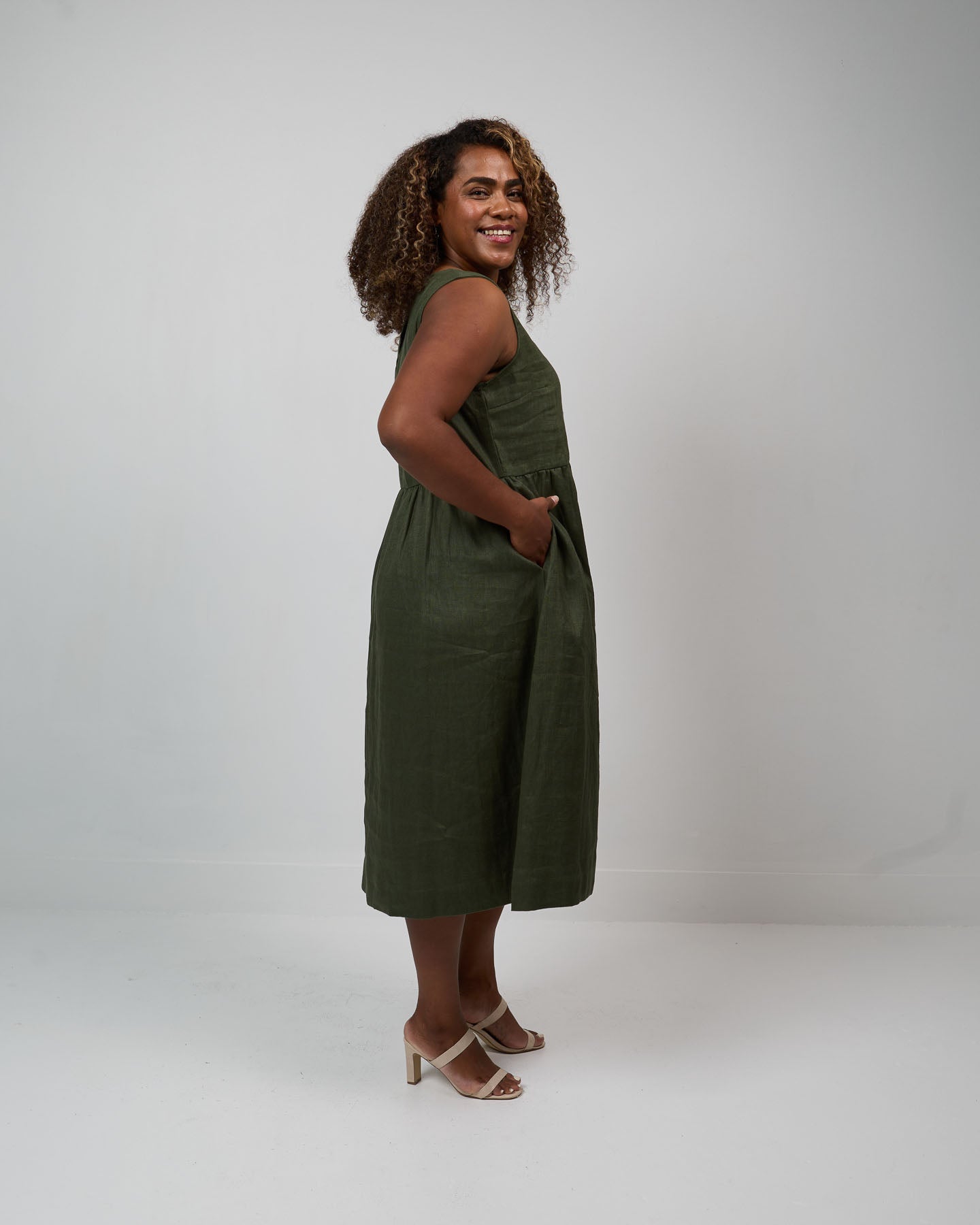 Koura Dress - Pounamu Green