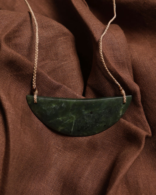 Waka - Pounamu Greenstone Pendant