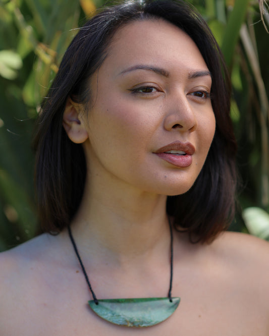 Waka - Pounamu Greenstone Pendant