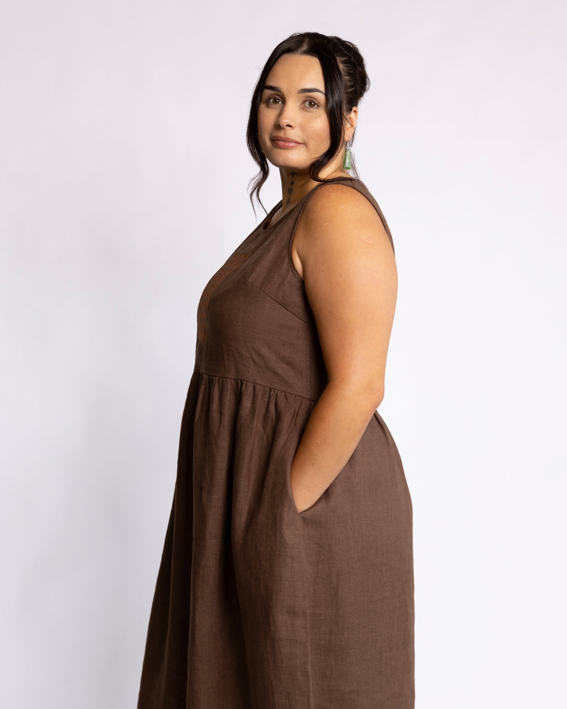 Koura Dress - Parauri Brown
