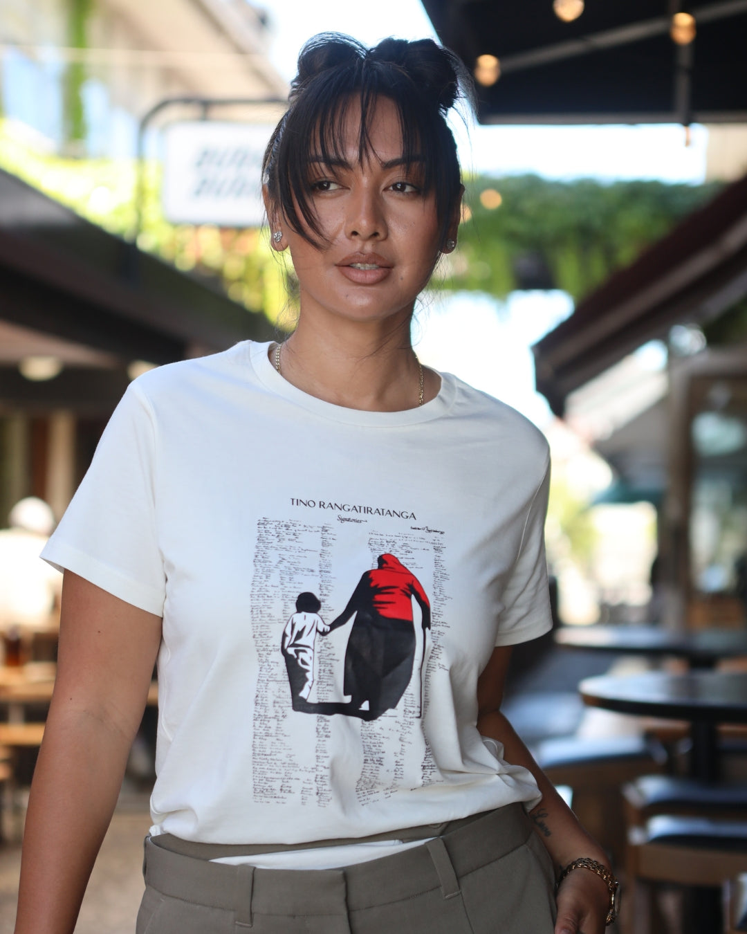 Tino Rangatiratanga Tee - Natural