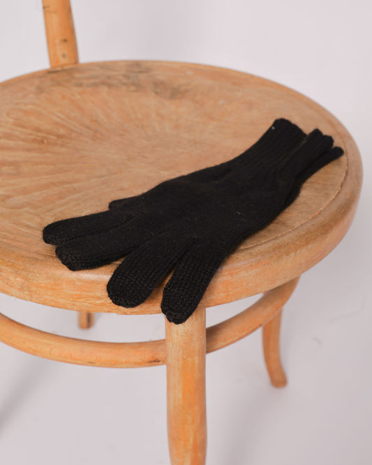 Baby Alpaca Gloves - Black