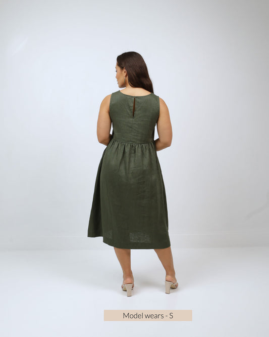 Koura Dress - Pounamu Green
