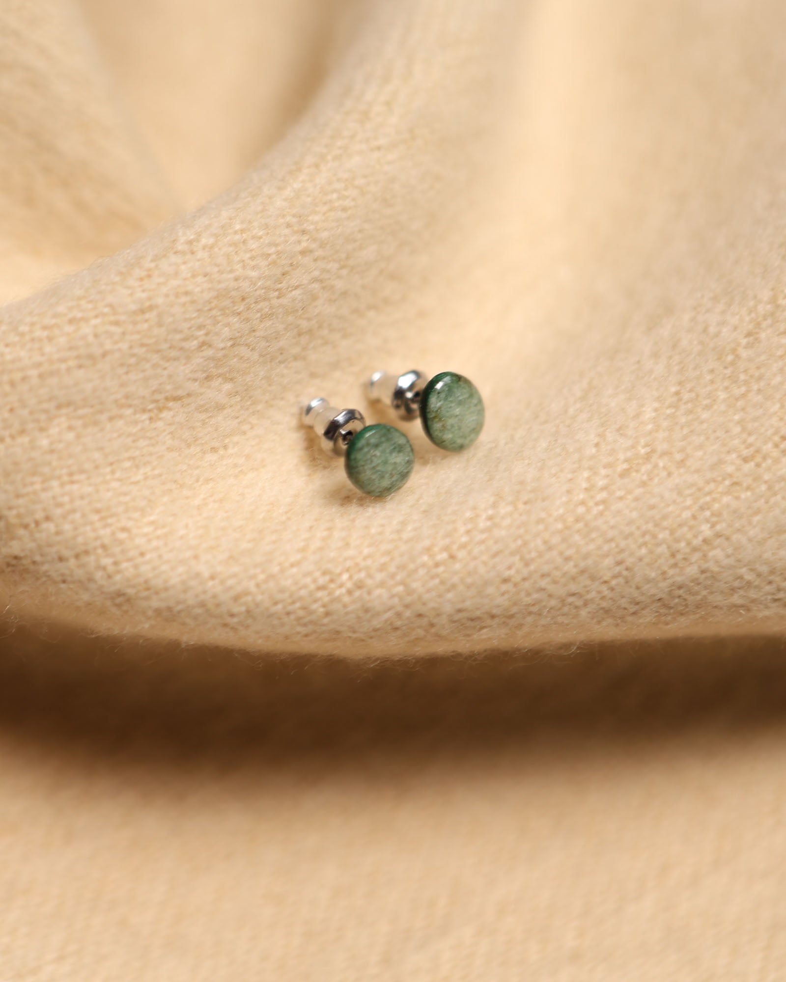 Pīwari - Pounamu Stud Earrings