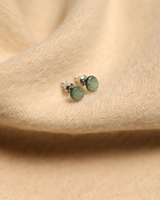 Pīwari - Pounamu Stud Earrings