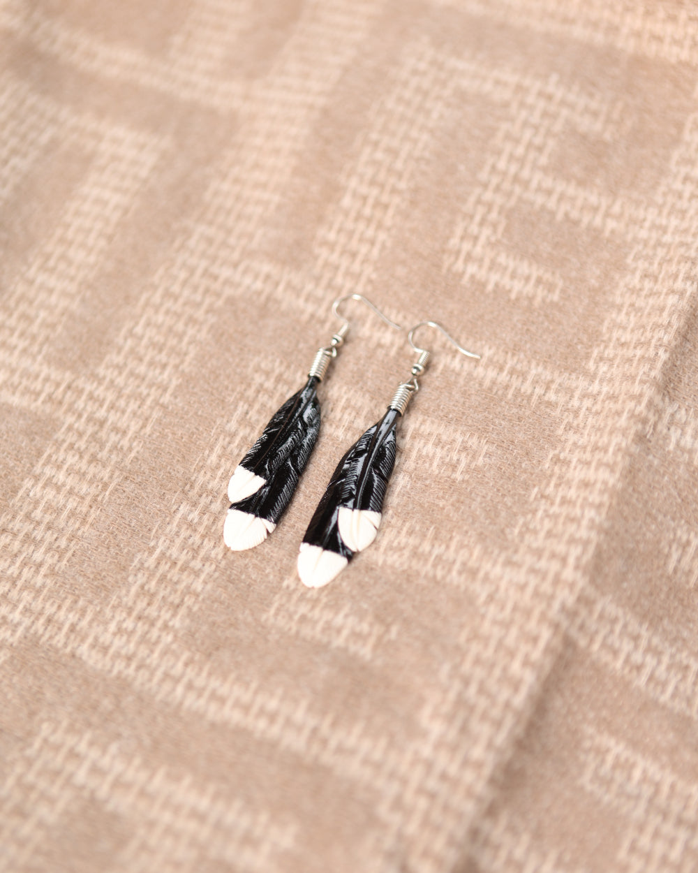 Hinerangi - Bone Earrings (50mm)