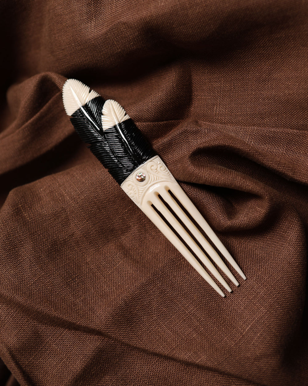 Huia - Bone Heru Comb
