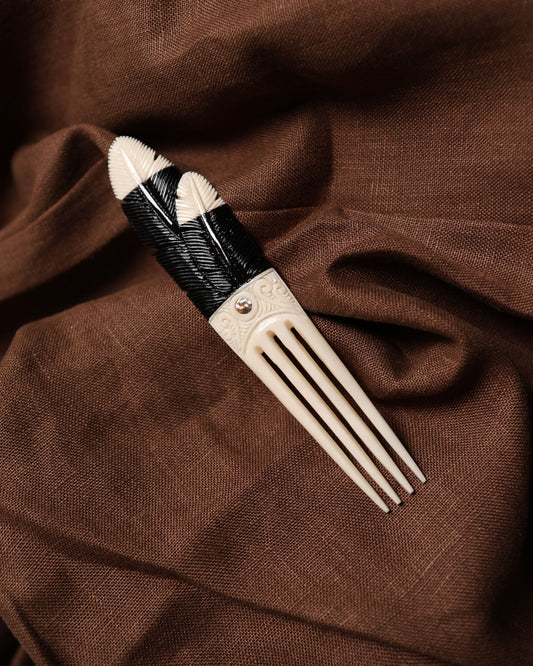 Huia - Bone Heru Comb