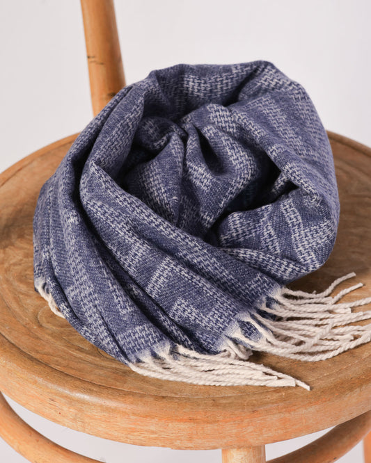 Finest Alpaca Scarf - Deep Blue
